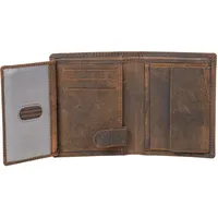 Hörner Salvus Geldbeutel Herren Braun I Echtes Leder I Hochwertige Geldbörse Herren I Wallet for Men I Portemonnaie Herren I Brieftasche Herren I Karten Portemonnaie Herren I RFID Schutz