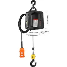 Vevor Seilwinde elektrisch 500kg schwarz