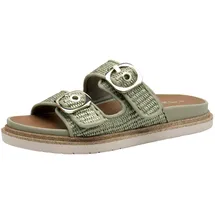 TAMARIS Pantolette Damen Vegan Flach grün,EU 38