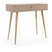 bettso Schminktisch, Beige, Holzwerkstoff, 1 Schubladen, 90x80x39 cm, Wohnzimmer, Wohnzimmertische, Konsolentische