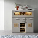 Innostyle »FUN PLUS II«, 2 Holztüren, 19 Fächer, 1 Klappe, Softclose, ABS Kantenschutz