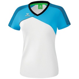 Erima Fußball - Teamsport Textil - T-Shirts, Weiß/Curacao/Schwarz, 46