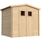 TIMBELA Gartenhaus 2,36 x 2,26 m Beige