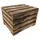 Buri Holzkiste 50 x 41 x 34 cm 1-tlg. natur geflammt