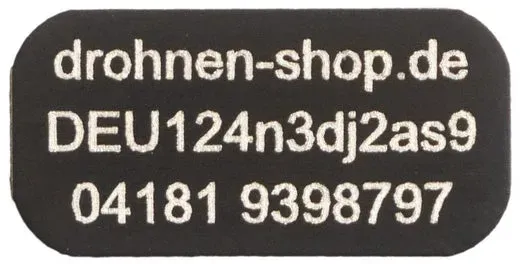 Individuelle Drohnen Plakette