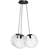 s.luce Orb Cluster 3-flg. 20 cm Rund/Klar/Schwarz