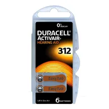 Duracell Hörgerätebatterien Duracell Activair 312, 1 Päckchen (6 Batterien)