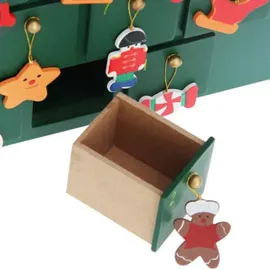 DEUBA Adventskalender Weihnachtsmann zum Befüllen 24 Türchen