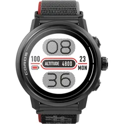 Premium GPS Adventure Watch Sportuhr - Coros APEX 2 Schwarz / Black EINHEITSGRÖSSE