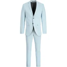 Jack & Jones PlusSize Anzug JPRFRANCO SUIT NOOS PLS (2-tlg) aus Polyester, Viskose und Elasthan, Slim Fit Passform, pflegeleicht blau 68