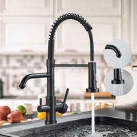 3 Wege Wasserhahn Ausziehbar Küchenarmatur Trinkwasserhahn mit Brause Küche