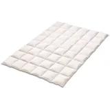 sanders-kauffmann Kauffmann Gänsedaunenbettdecke Weidegans Limited Edition Medium, 135x200cm, Ausgezeichneter Schlafkomfort und herrlich natürliches Schlafklima - Weiß