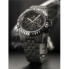 Louis XVI Majesté Frosted Iced Out Edelstahl 43 mm LXVI1184