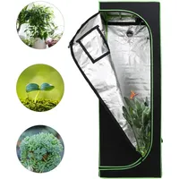 Tolletour - 60x60x180 cm Grow Zelt für Pflanzen Zuchtzelt Gewächshaus Box Garten Anzucht Gemüse Kräuter Grow Schrank