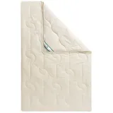 fan Naturhaarbettdecke, Wolle Anti Milbe, Füllung: 97% Wolle, 3% sonstige Fasern, Bezug: 100% Baumwolle, reizfreier Schlafkomfort, durch Milben-Ausrüstung weiß 135 cm x 200 cm