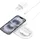 Belkin BoostCharge Pro kabellose 2-in-1-Ladestation mit Qi2, 15W, Schnellladegerät, Wireless Charger für iPhone 17, Air, 16, Pixelsnap, AirPods und MagSafe-fähigen Geräten – Weiß