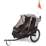 Bobike 2-in-1-Kinderanhänger grau