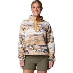 Columbia Helvetia II Printed Cropped Half Snap lemon wash roaming (758) L