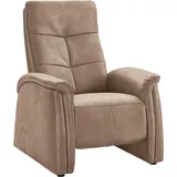 exxpo - sofa fashion Hochlehnsessel Tivoli Kunstleder 87 x 109 x 152 cm Beige mit Relaxfunktion