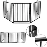Kaminschutzgitter 5x Schutzgitter 300x75cm Ofenschutzgitter Sicherheitstür Tierschutzgitter Absperrgitter Konfigurationsgitter - Swanew