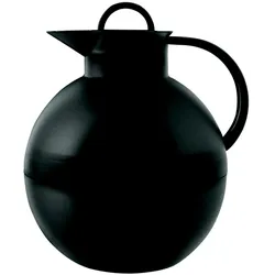 Alfi Isolierkanne Kugel, Kanne, Kaffeekanne, Drehverschluss, pflegeleichter Kunststoff, gefrostet, schwarz, 0.94 Liter, 115020094