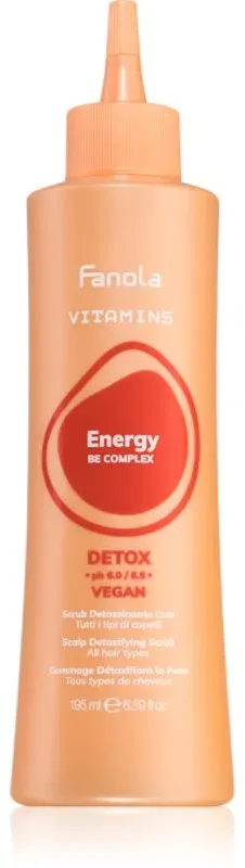Fanola Vitamins Scalp Detoxifying Scrub reinigendes Peeling-Gel für alle Haartypen 195 ml