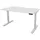 Assmann Electronic ASSMANN Schreibtisch Weiß, Silber, Metall, 140x127x70 cm, Arbeitszimmer, Schreibtische, Bürotische