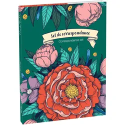 Clairefontaine 5x Frida Kahlo, Korrespondenzset 12x16,5 cm mit 8 Einzelkarten 11x15,5 cm sortiert und 8 Umschlägen Pollen C6 naturweiß - 116234C
