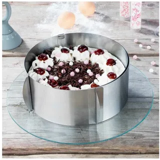 chefware Edelstahl-Tortenring - 30 cm