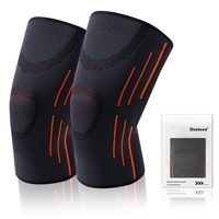 Dualeco Kniebandage 1 Paar, Bandage Knie Männer/Damen, Orthopädische Knee Support, Patella Kniebandagen for Sport/Kraftsport, Anti-Rutsch-Kniestütze, Atmungsaktiv Knie Bandage, Knee Brace