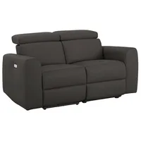 2-Sitzer HOME AFFAIRE "Sentrano", braun, B:152cm H:82cm T:98cm, NaturLEDER/Kunstleder (Das Leder hat eine Dicke von 0, 9-1, 0 mm);Kunstleder;Webstoff (95% Polyester, 5% Nylon);Struktur fein (95% Polyester, 5% Nylon), Sofas, 152 cm, man. o. elektr. Relaxfunktion und USB/Kopfverstellung