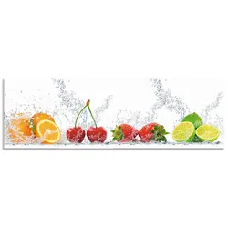 Artland Küchenrückwand »Fruchtig erfrischend gesund Fruchtmix«, (1 tlg.), Alu Spritzschutz mit Klebeband, einfache Montage Artland bunt