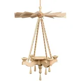 Volkskunstwerkstatt Unger Weihnachtspyramide Deckenpyramide 65cm, unbestückt