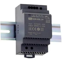 MeanWell MEAN WELL DDR-60G-15 Hutschienen-DC/DC-Wandler (DIN-Rail) 15 V/DC 4 A 60 W Anzahl Ausgänge:1 x Inhalt 1 St.