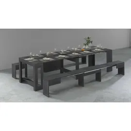 Dmora Dadamoni Konsolentisch 66 x 25 x 45 cm grau