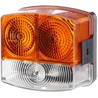 Hella Blinkleuchte Halogen Anbau mit Lampenträger Gelb rechts 2BE