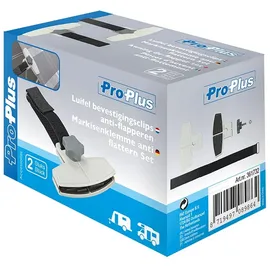 PRO PLUS ProPlus 361732 2 Stück Markisenklemmen Anti Flattern Teppichclips - verhindert das Flattern durch den Wind