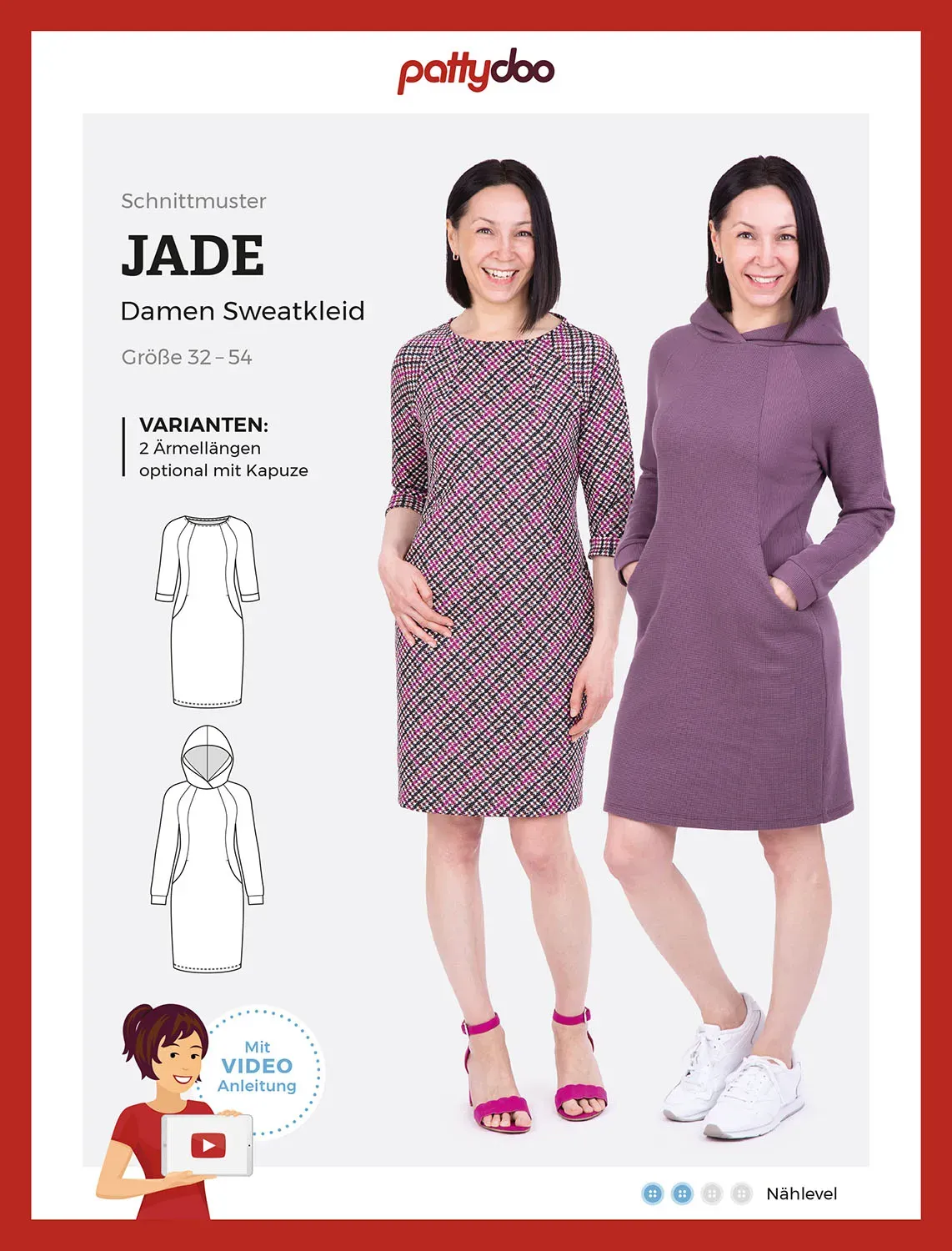 Pattydoo Papierschnittmuster Sweatkleid Jade