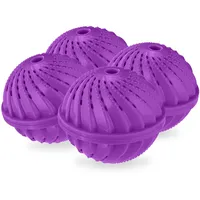 Relaxdays Waschball, 4er Set, Waschkugel für Waschmaschine, ökologisch, hautfreundlich,