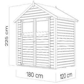 BERTILO Sylt 2 1,82 x 1,77 m natur