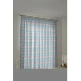 Wirth Vorhang Benewitz (1 St), Kräuselband, blickdicht, Jacquard blau 65 cm x 125 cm