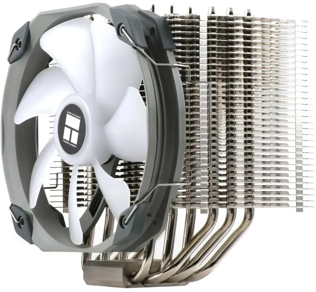 Thermalright HR-02 Plus Prozessor Kühlkörper/Radiator 14 cm Silber, Weiß 1 Stück(e)