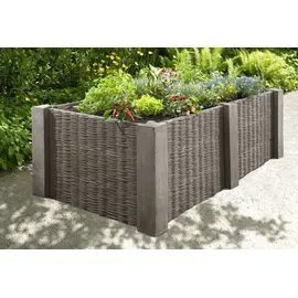 Kann ZierElement Weidengeflecht 90 x 25 x 4 cm braun