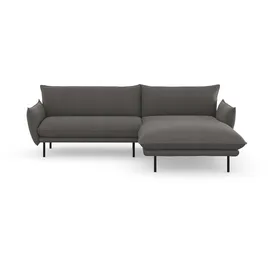 Andas Ecksofa »Stine L-Form« Besonderes Design durch Kissenoptik und Keder, by Morten Georgsen grau