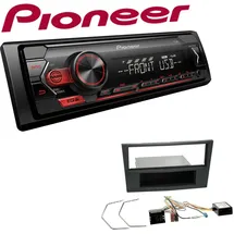 Pioneer 1-DIN Autoradio USB AUX Android Set für Opel Astra H charcoal Canbus