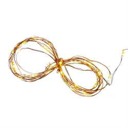LED Draht Lichterkette Kupferdraht 40 LED 2m Batteriebetrieb