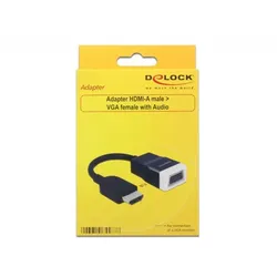 Delock Kabeladapter HDMI-A Stecker > VGA Buchse mit Audio
