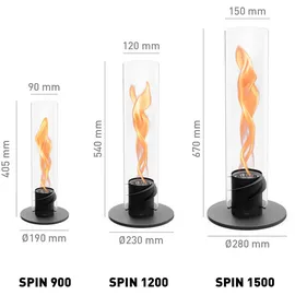 höfats SPIN 1500 Tischfeuer schwarz