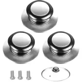 Deckelknopf, 3-teilige Topfdeckelgriffe (topfdeckel Nicht Im Lieferumfang Enthalten) Für Topfgriffe