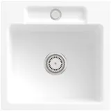Villeroy & Boch Siluet 50 S flat stone white + Handbetätigung